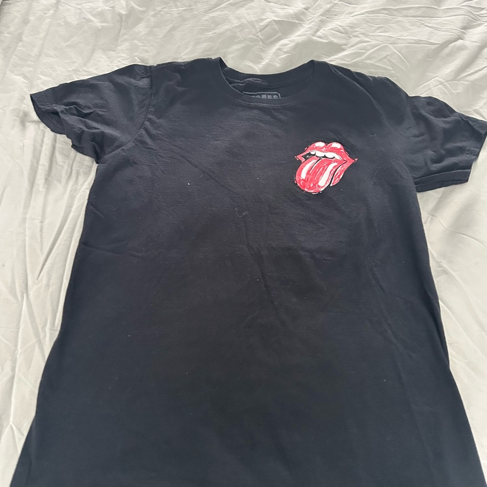 Black T-Shirt with Red Graphic